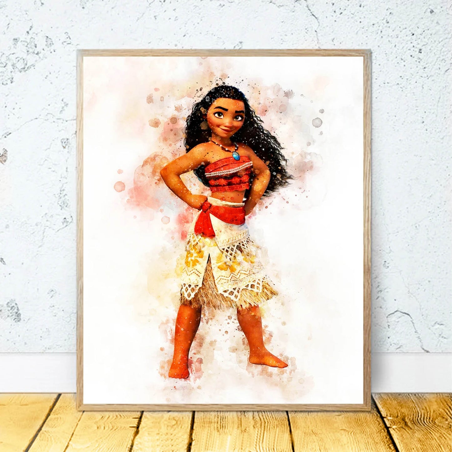 Disney Princesas Moana ART Acuarela 281