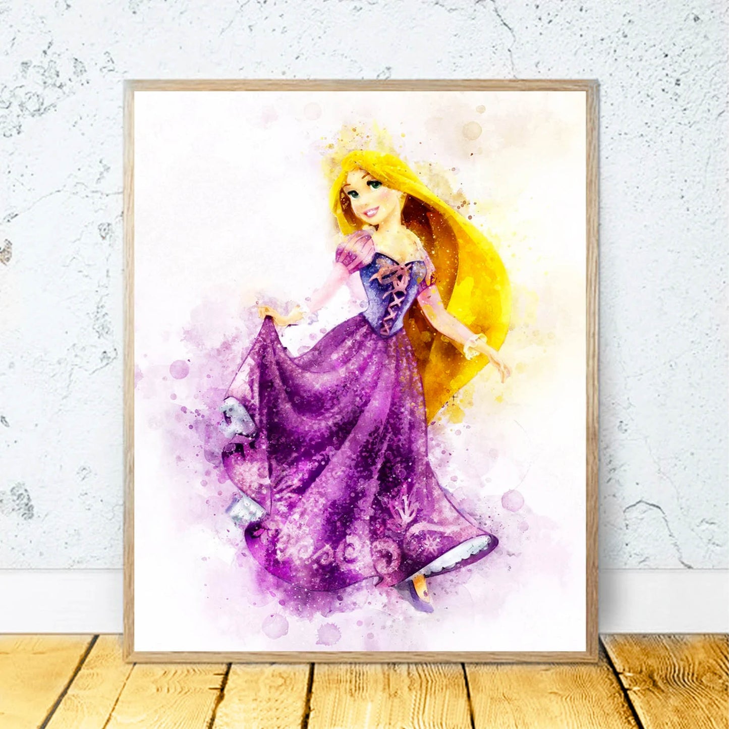 Disney Princesas Rapunzel ART Acuarela 287